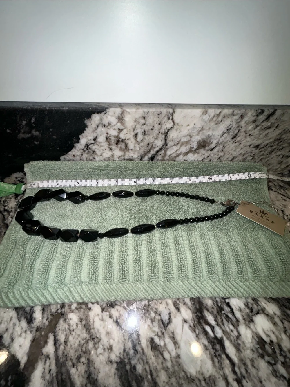 Black Faceted Statement Necklace - Women Jewelry Black onyx &  Silver